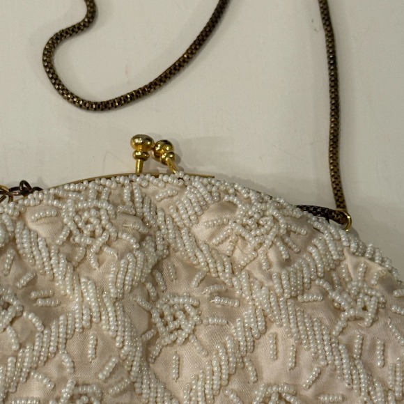 Vintage Handmade Beaded Sequin Wristlet Clutch Evening Purse – Made in Hong Kong - Picture 4 of 12